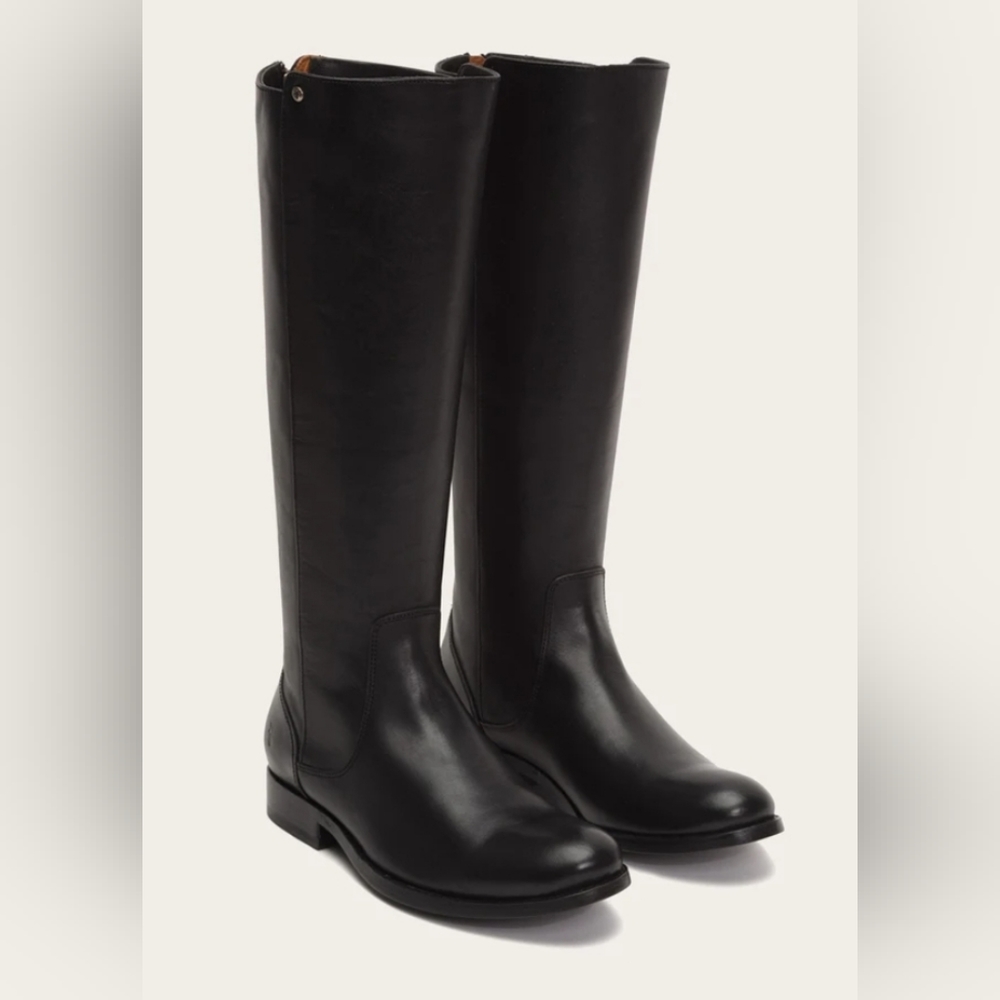 FRYE Melissa Stud Back Zip Boots, Size 8.5